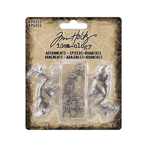 Tim Holtz Idea-ology - Spiders Branches Adornments (Halloween)