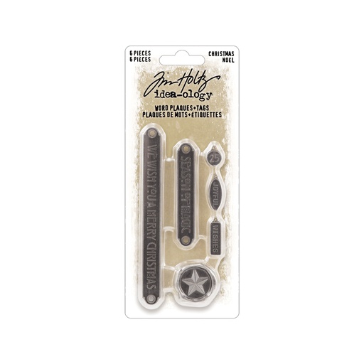 Tim Holtz Idea-ology - Word Plaques+Tags (Christmas)