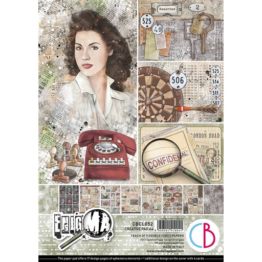 Ciao Bella Paper - Enigma - A4 Creative Pad 