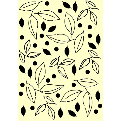 Personal Impressions Leaves A5 Mylar Stencil