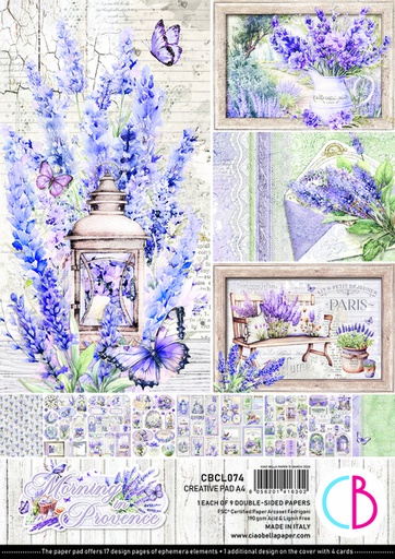 Ciao Bella Paper - Morning in Provence - A4 Creative Pad 