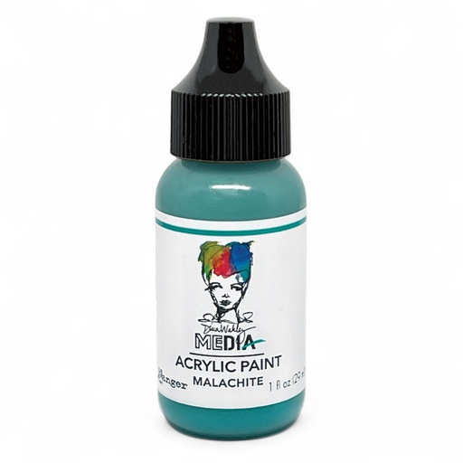 Dina Wakley MEdia Acrylic Paints - Malachite (1oz)