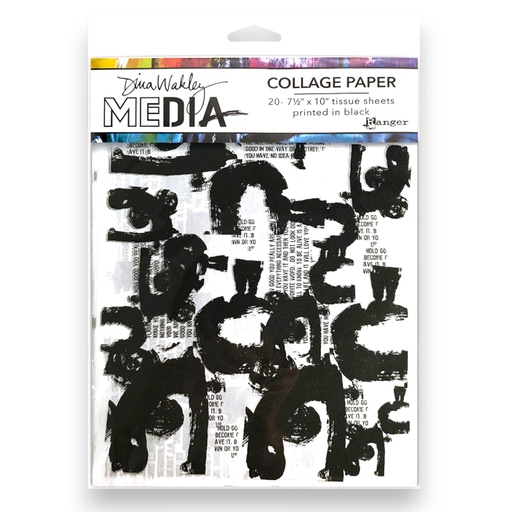 Dina Wakley MEdia Collage Paper - Painted Marks 