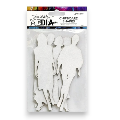 Dina Wakley MEdia Chipboard Shapes - The Women