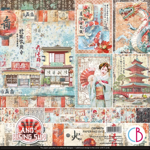 Ciao Bella Paper - Land of the Rising Sun - 12"x12" Paper Pad 