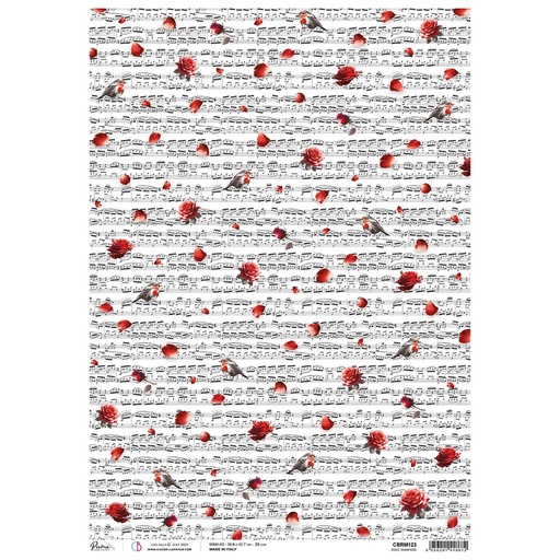 Ciao Bella Paper - Rose Whispers A3 rice paper (SINGLE Sheet)
