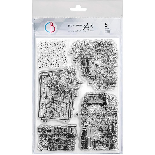 Ciao Bella Paper - Winter Romance 6"x8" stamp set