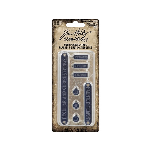 Tim Holtz Idea-ology - Word Plaques+Tags (Halloween)