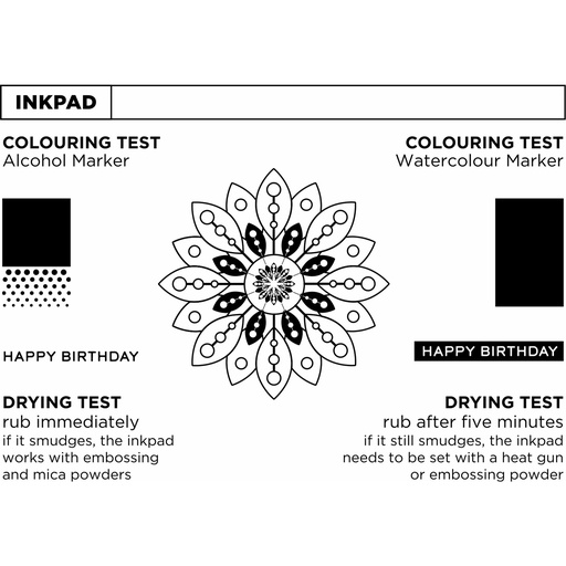 Personal Impressions Create Your Own Ink Pad Swatch stamp set