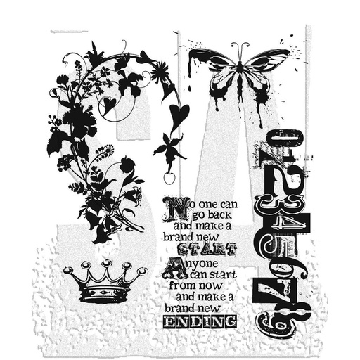 Tim Holtz - Stampers Anonymous Cling Stamps - Fairytale Frenzy