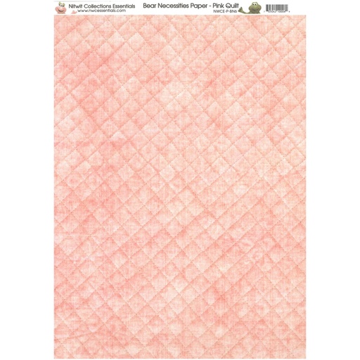 Nitwits - Bear Necessities Pink Quilt Paper A4 (10sheets)