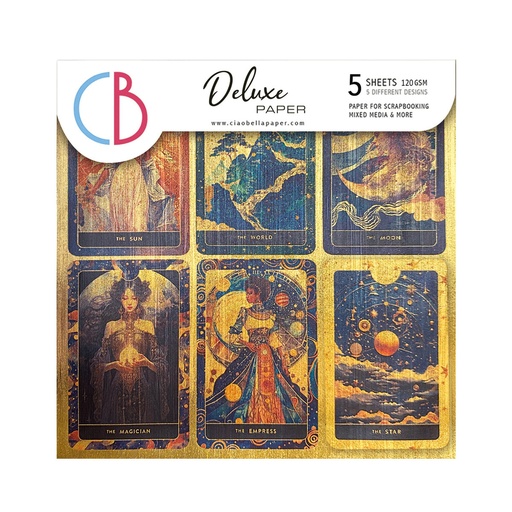 Ciao Bella Paper - Celestial 6"x6" Deluxe Gold Paper 