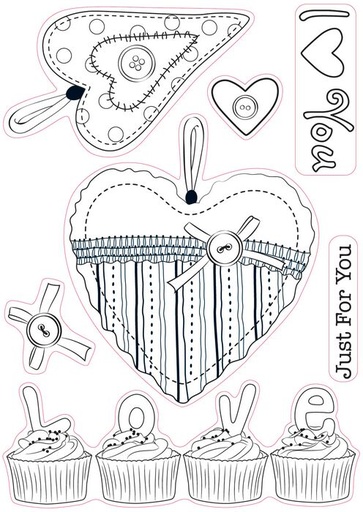 Personal Impressions Love Cupcakes stamp set