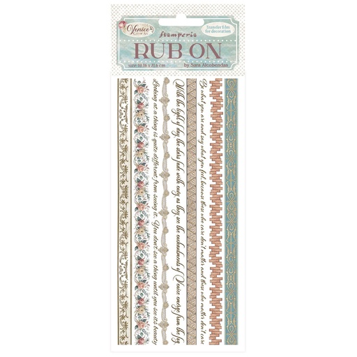 Stamperia - Venice City of Art - Rub-on Stripes