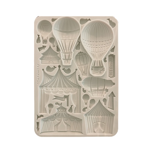 Stamperia -  Alice in Christmas - A5 Silicon mould - Circus & Air Balloons