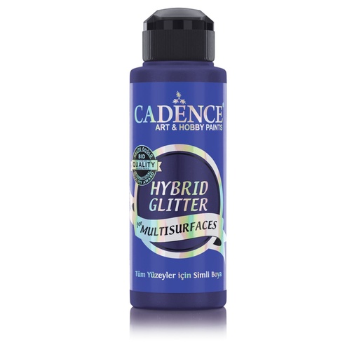 Cadence Hybrid Glitter Paint - Midnight Blue + Gold Glitter (120 ml)