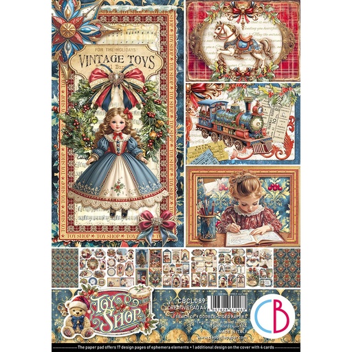 Ciao Bella Paper - Toy Shop - A4 Creative Pad 