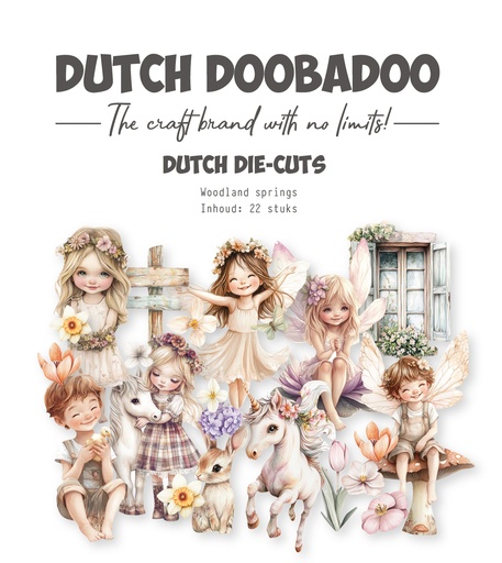 Dutch Doobadoo - Woodland Springs - Collage Diecuts 