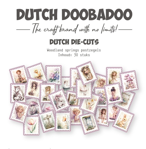 Dutch Doobadoo - Woodland Springs - Postage Stamps Diecuts 