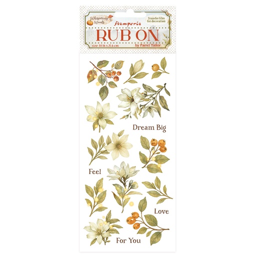 Stamperia - Whispering Woods - Rub On - Magnolia