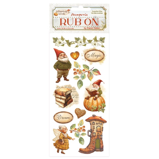 Stamperia - Whispering Woods - Rub On -  Gnome