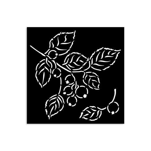 Stamperia - Whispering Woods - Berries Stencil (12x12cm)