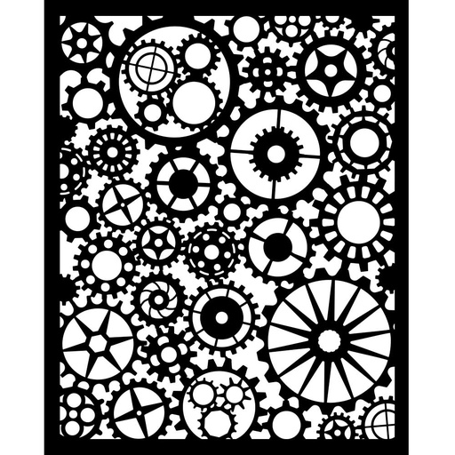 Stamperia - Voyages Fantastiques - Gears Pattern Stencil (20x25cm)