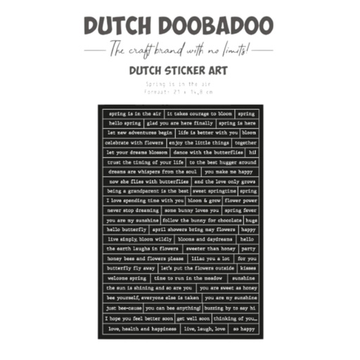 Dutch Doobadoo Spring in the Air Sticker Art (A5)