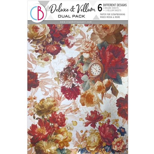 Ciao Bella Paper - Book Lovers - Deluxe Paper & Vellum A4 Dual Pack