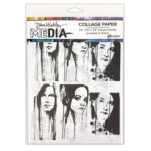 Dina Wakley MEdia Collage Paper -  Photo Transfers