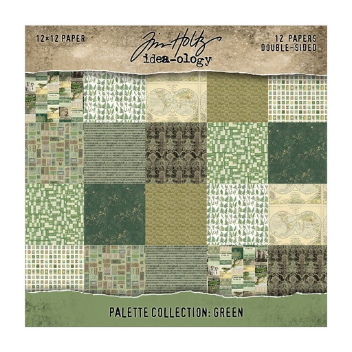 Tim Holtz Idea-ology - Palette Collection: Green (12"x12")