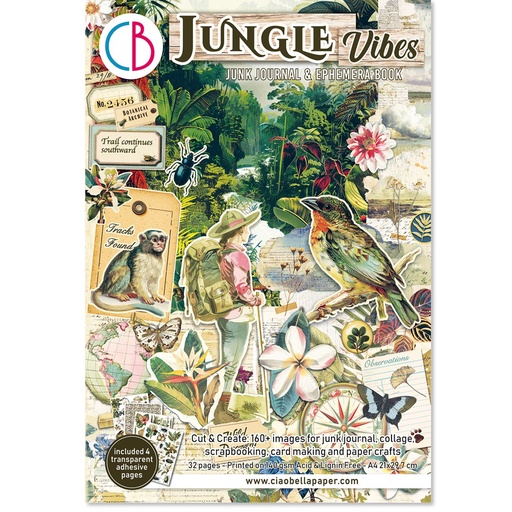  Ciao Bella Paper - Jungle Vibes - Junk Journal & Ephemera Book 