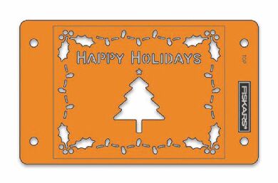 Stencil Happy Holidays