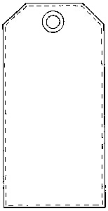 Lindsay Mason Traditional Stitched Tag - Traditional Wood Mounted Stamp