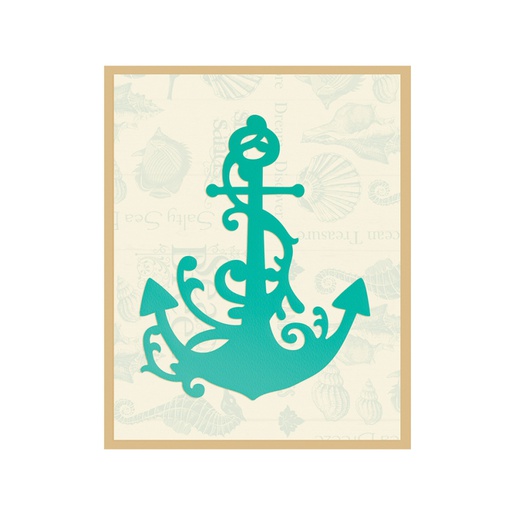 Couture Creations Sea Breeze Anchored Flourish die
