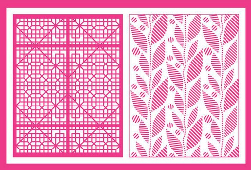 Craft Concepts Autumn Screen A2 Embossing Folder