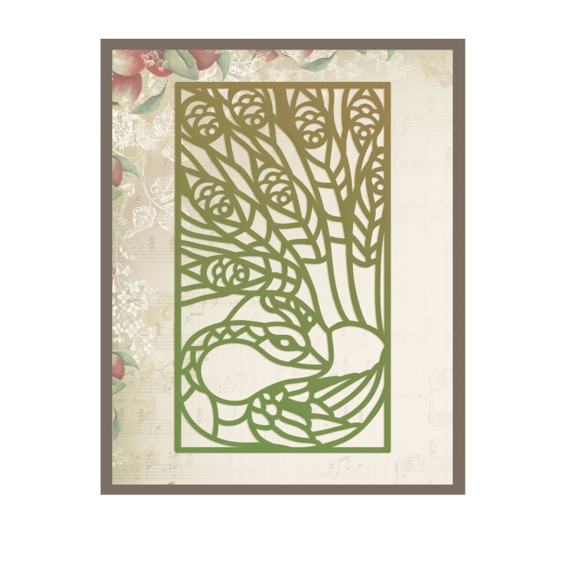 Con Proud Peacock Stained Glass