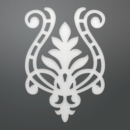 Ultimate Crafts Flourished Harp Decorative Die