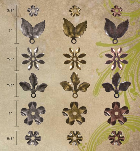 Tim Holtz idea-ology - Metal Foliage (18 pk)