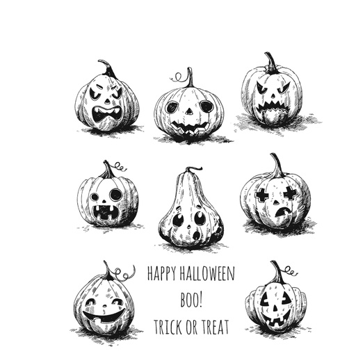 Tim Holtz - Stampers Anonymous Cling Stamps - Pumpkinhead