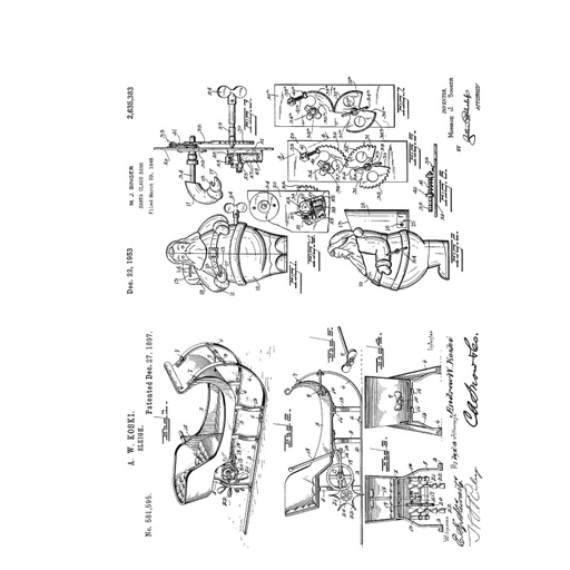 Tim Holtz - Stampers Anonymous Cling Stamps - Inventor 6