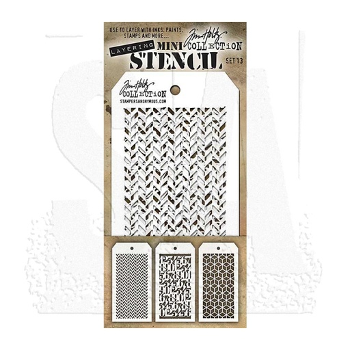 Tim Holtz Mini Layering Stencil Set #13