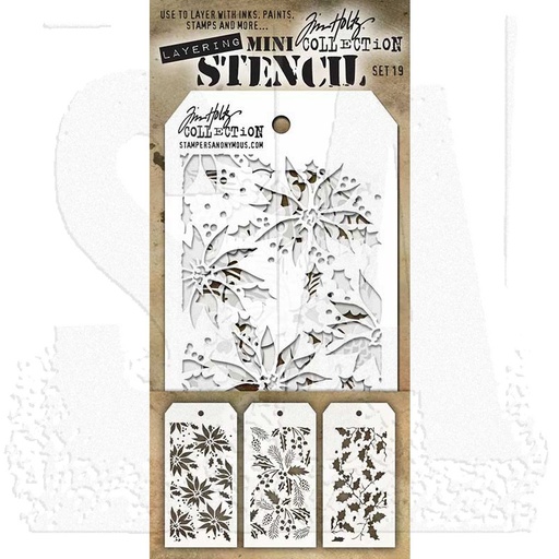 Tim Holtz Mini Layering Stencil Set #19