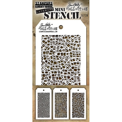Tim Holtz Mini Layering Stencil Set #28