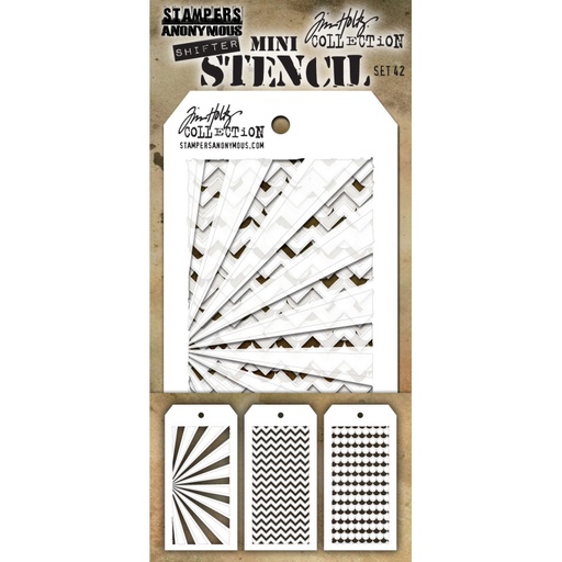 Tim Holtz Mini Layering Stencil Set #42