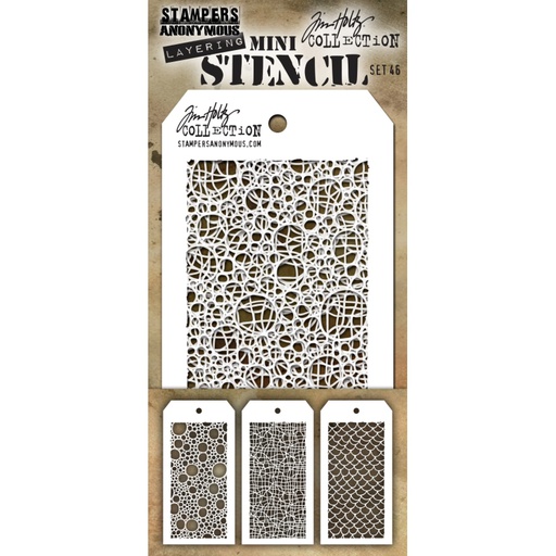 Tim Holtz Mini Layering Stencil Set #46
