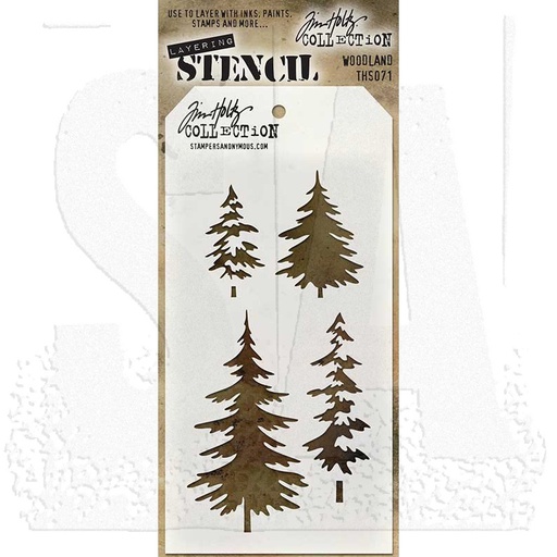 Tim Holtz Layering Stencil - Woodland