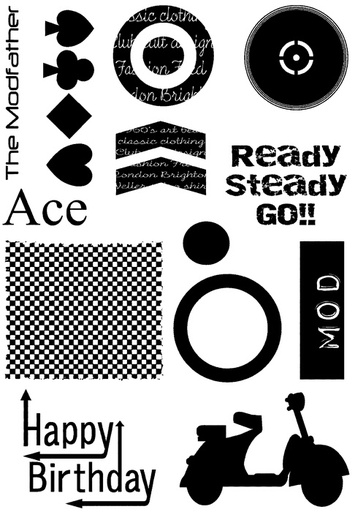 Bert & Gerts Mod A5 stamp set