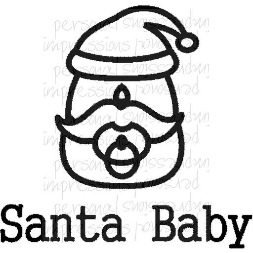 Bert & Gerts Santa Baby Tinchie stamp set
