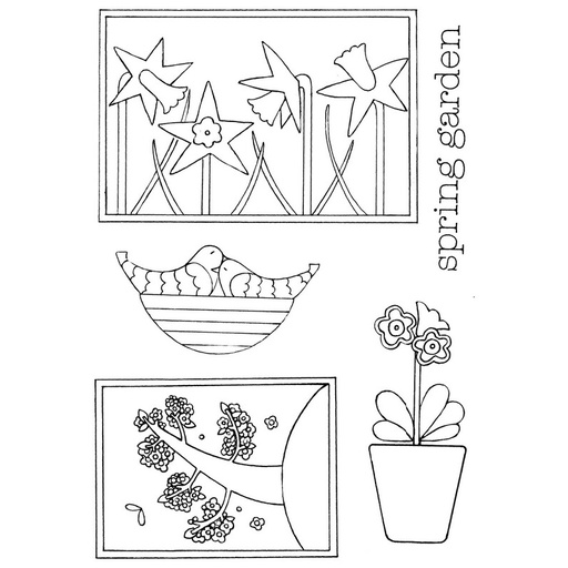 Sweet Dixie Spring Garden Stamp Set
